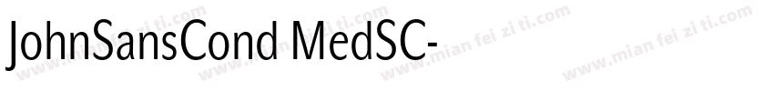 JohnSansCond MedSC字体转换